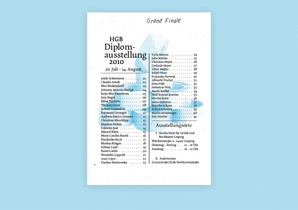 HGB Diplomkatalog, Hochschule f&uuml;r Grafik und Buchkunst, Franziska Leiste